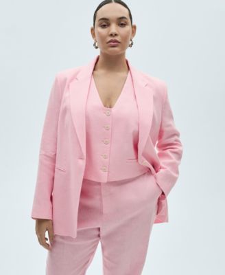 Women's Linen Suit Vest