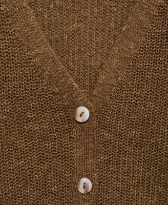 Women's Buttoned Chunky Knit Sweater Vest