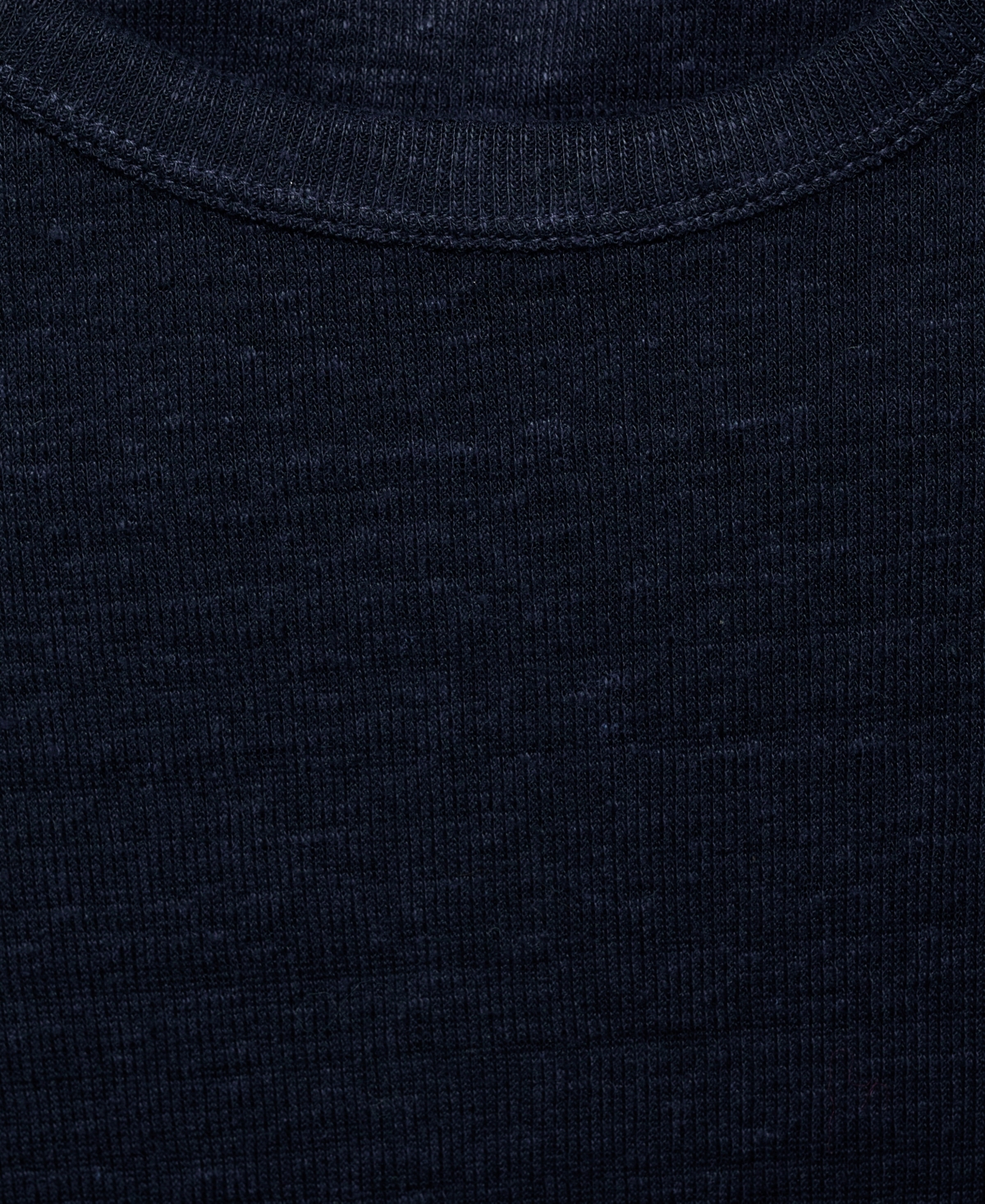 Mango Linen T-shirt In Blue