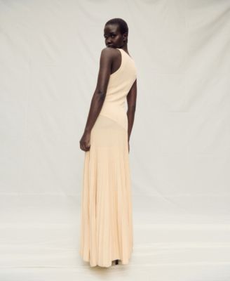 mango pleated knitted dress MANGO Pleated Knitted Dress