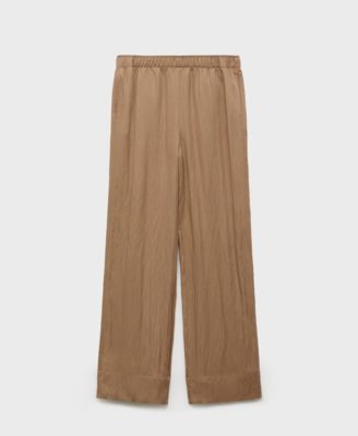 Women's Straight Lyocell Texture Pants