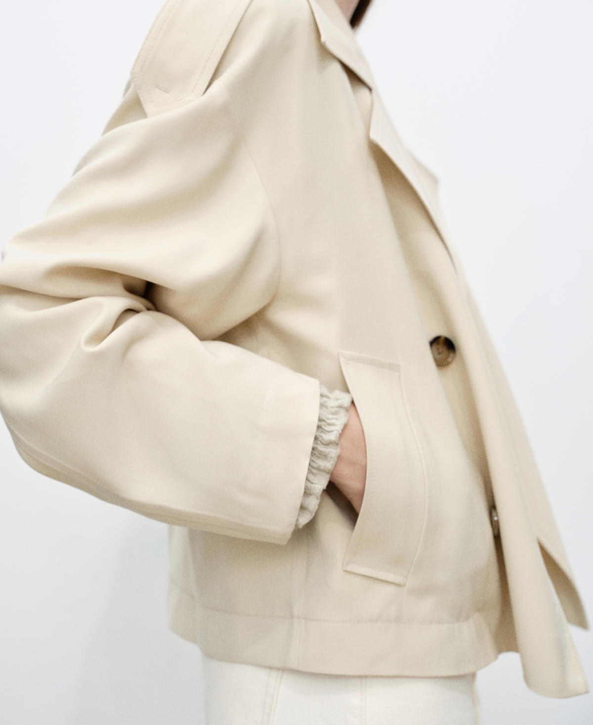 Mango Women's Double-Breasted Lapels Jacket