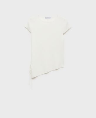 MANGO - Women's Asymmetrical Low Knit Jersey