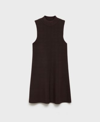 Women's Perkins-Neck Knitted Dress