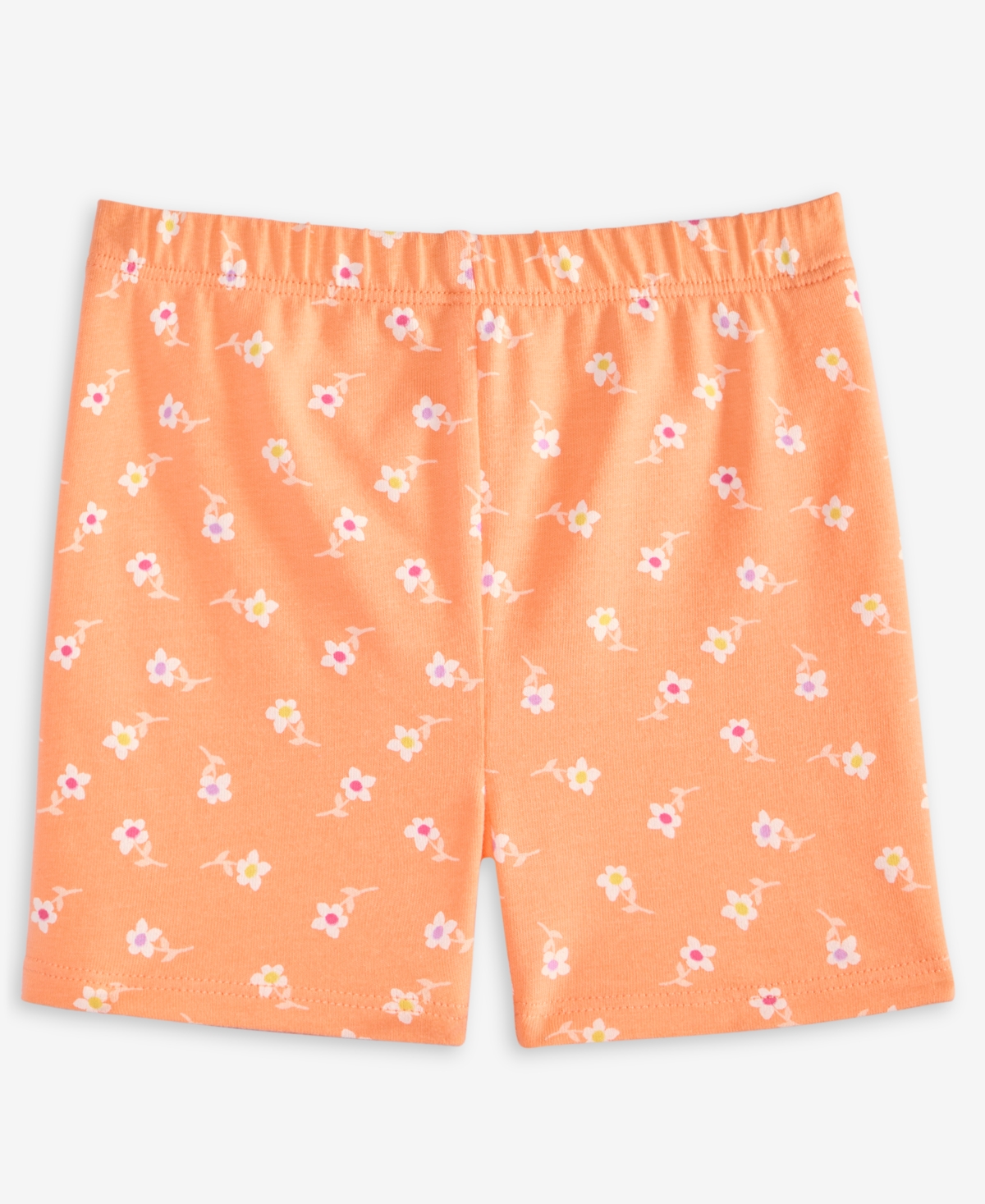 First Impressions Baby Girls Simple Floral-print Biker Shorts, Exclusively At Macy's