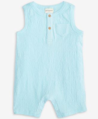 First Impressions - Baby Boys Knit Gauze Sunsuit
