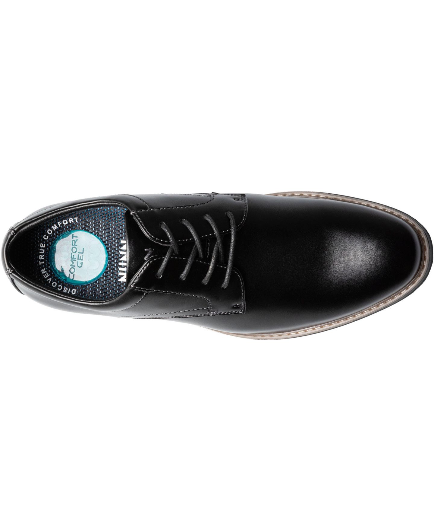 Nunn Bush Men's Carmelo Plain Toe Oxford, цвет: Чёрный — фото 6