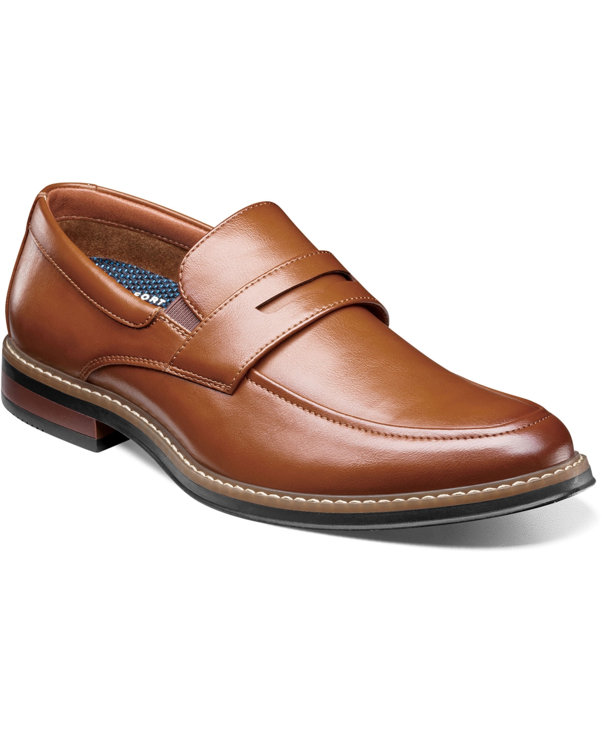 Men's Carmelo Moc Toe Penny Loafers - Cognac