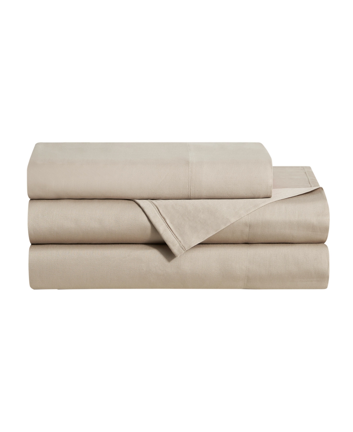 Jessica Simpson Blissful Dreams 300-thread Count Cotton Sateen 3-pc. Sheet Set, Twin In Linen Brown