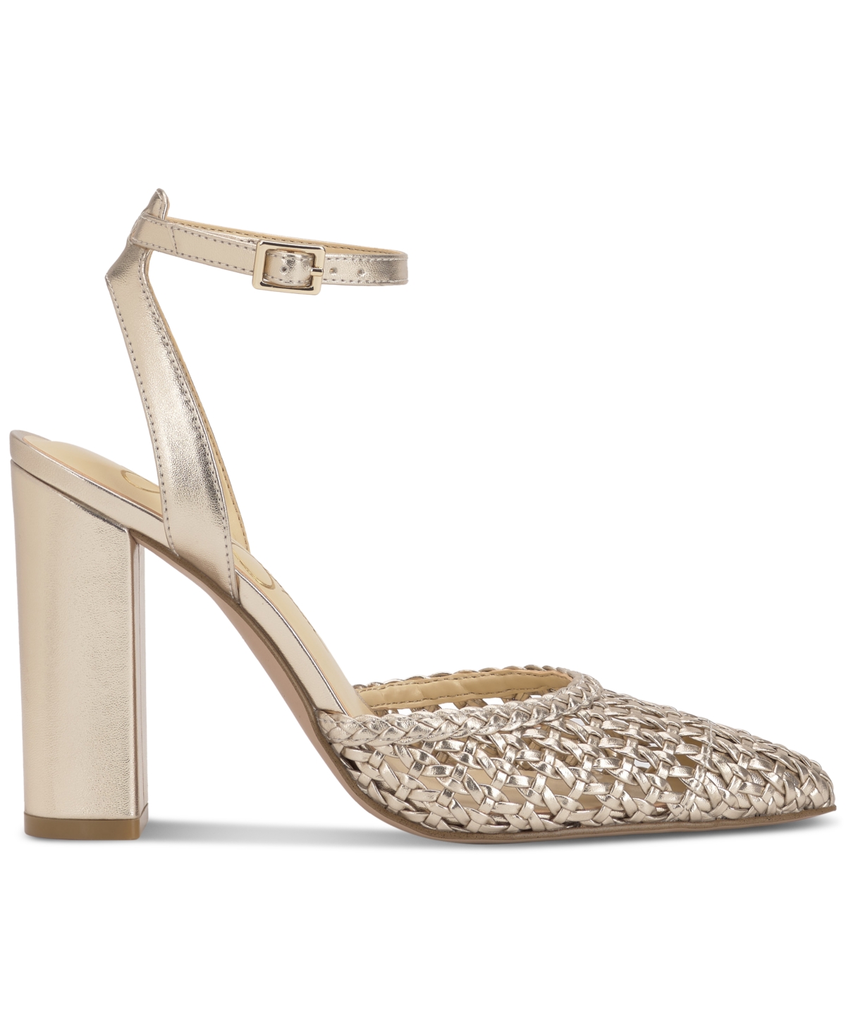 Jessica Simpson Women's Nariro Block-heel Woven Pumps
