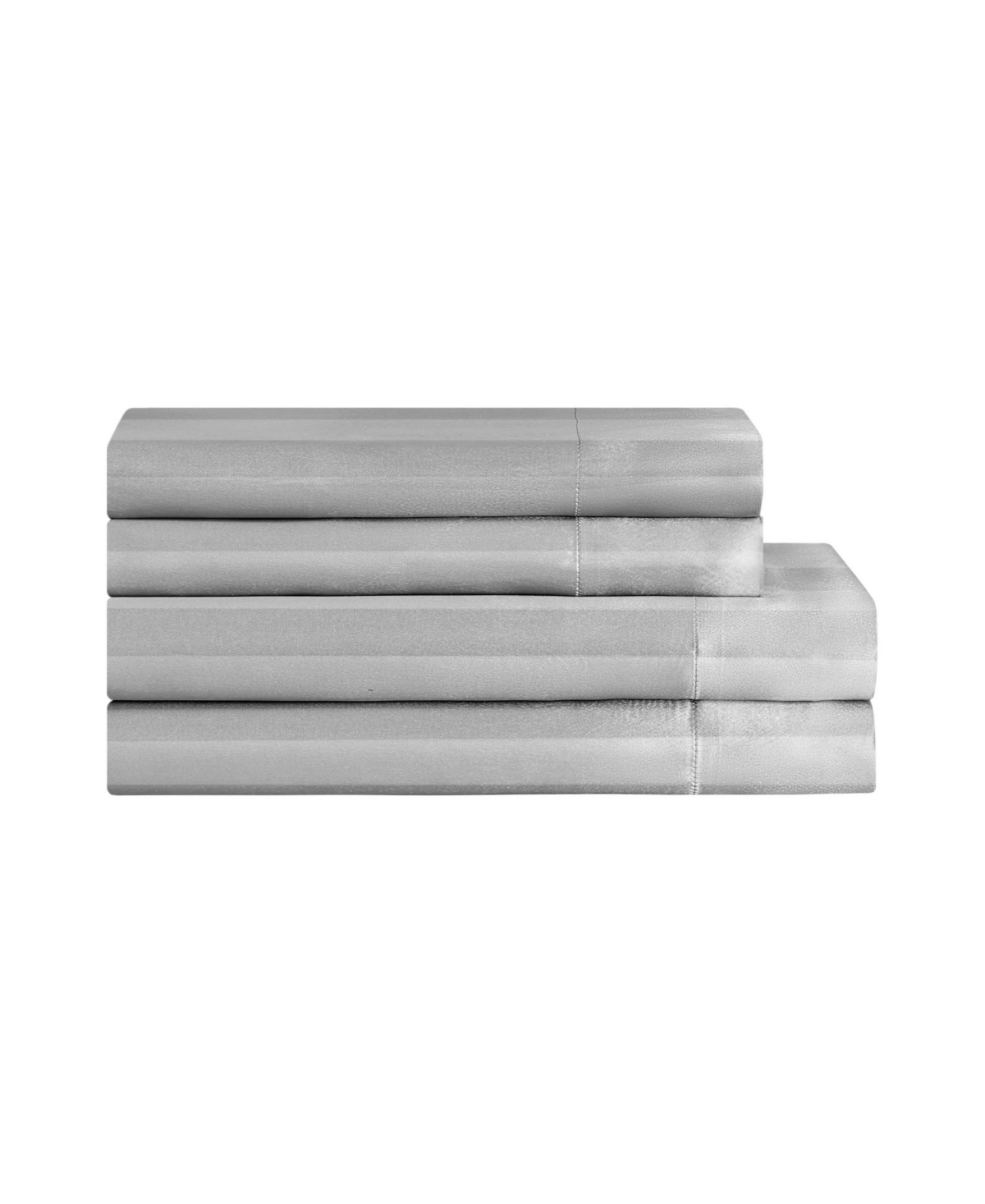 Juicy Couture Satin Damask 4-pc. Sheet Set, Full In Gray