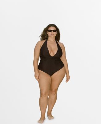 Women's Draped Halter Swimsuit