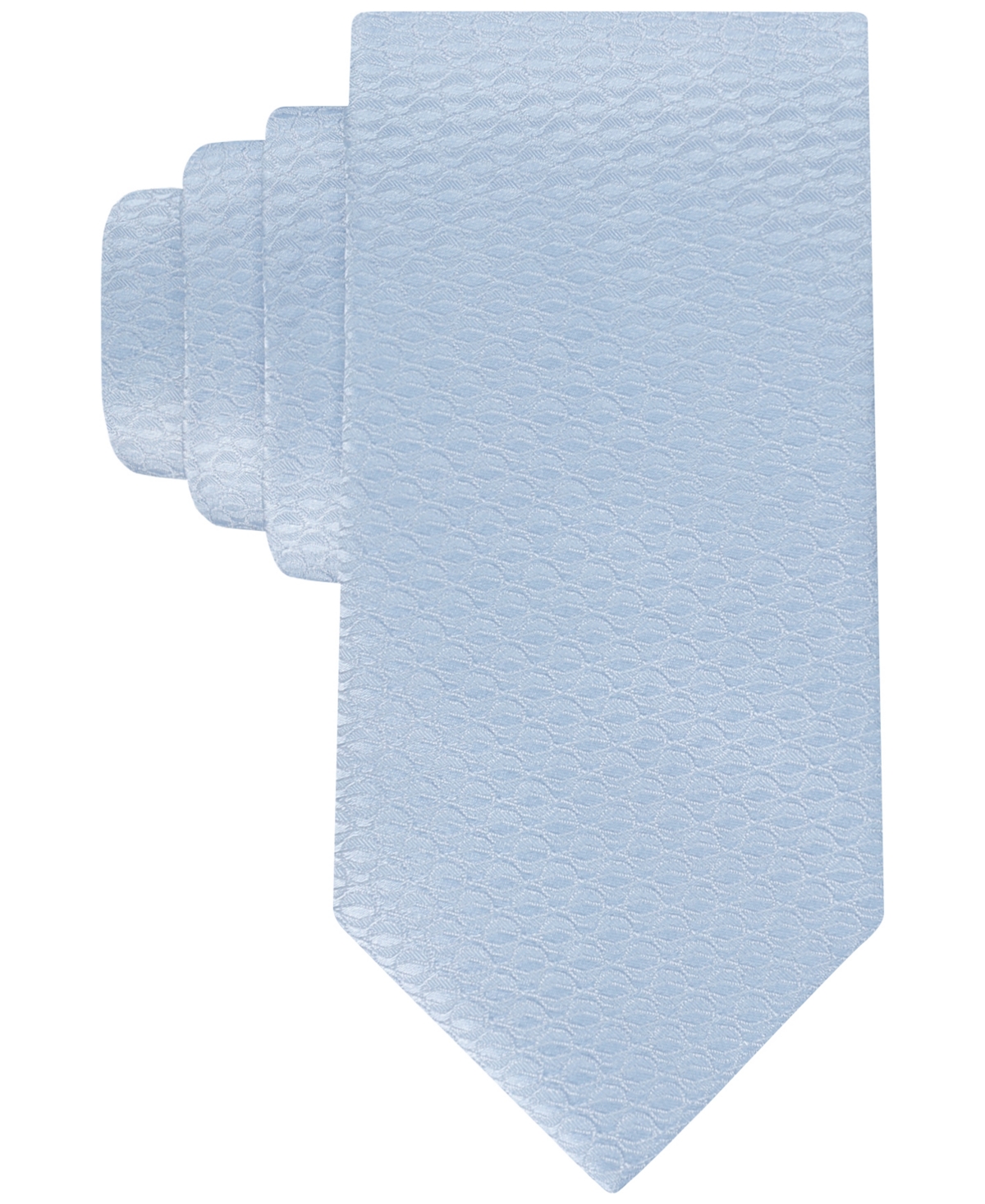 Men's Ray Tonal Geo-Pattern Tie - Light Blue