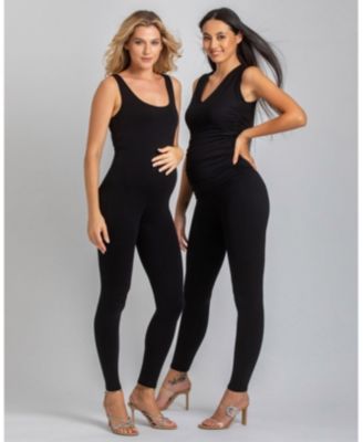 Maternity Sleeveless Dolce Blouse with V-Neck and Side Ruching