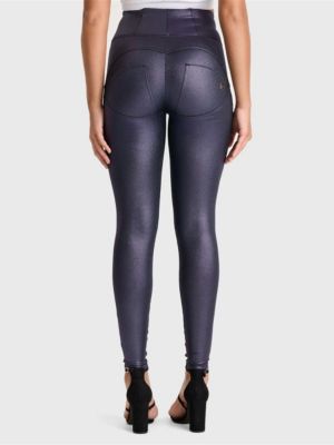 Women's Metallic High-Rise Sculpting Skinny Pants
