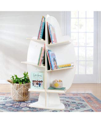EdQ Reading Tree - Natural: Wooden Standing Bookshelf for Kids', Book Rack for Toys and School Supplies in Homeschool