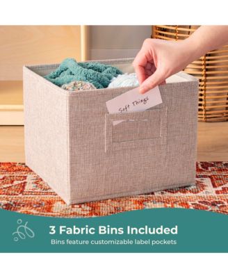 EdQ 2-Shelf Open Storage 24" - White: Wooden Kids' Classroom Storage Furniture, Playroom and Bedroom Toy Cube Organizer