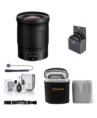 NIKKOR Z 24mm f/1.8 S Lens, Bundle with ProOptic 72mm Filter Kit, Soft Lens Case, Lens Cleaner, Cleaning Kit, Universal Lens Cap Tether