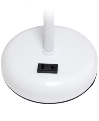 19.5" Metal Oslo Contemporary Bedside Duo Table Lamp Set