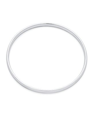 Set of 3 Stackable Round Dome Bangle Bracelet Silver Tone Stainless Steel