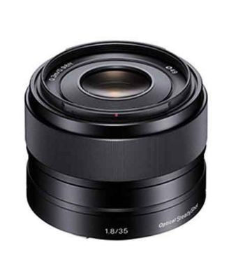 E 35mm f/1.8 OSS Lens for Sony E, Bundle with 49mm Filter Kit, Lens Case, Lens Wrap, Lens Cleaner, Cleaning Kit, Lens Cap Tether
