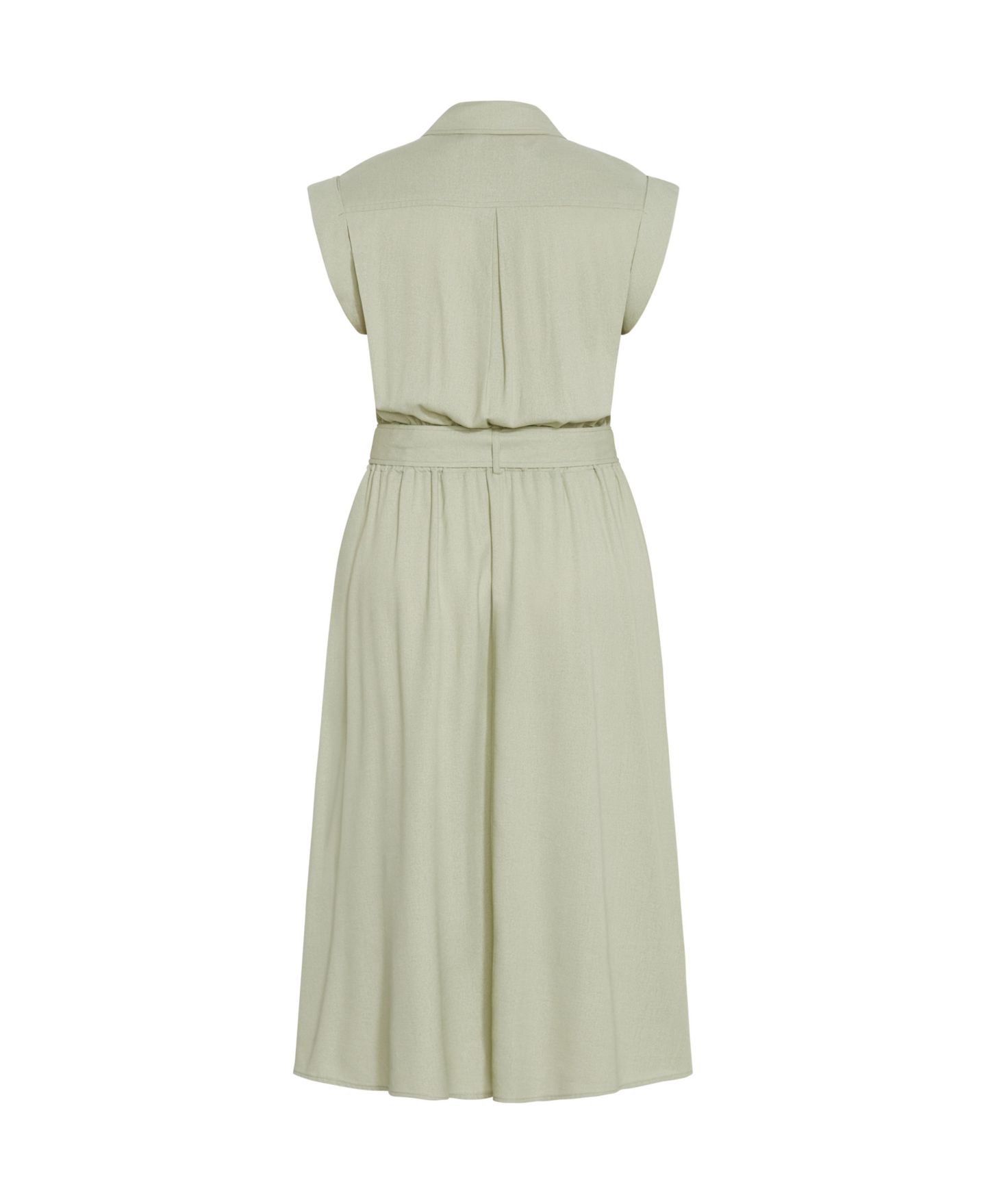 Женское платье CITY CHIC Plus Size Utility Midi, цвет: Шалфейный — фото 4