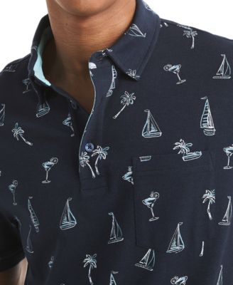Men's Classic-Fit Sailboat Graphic Polo Shirt