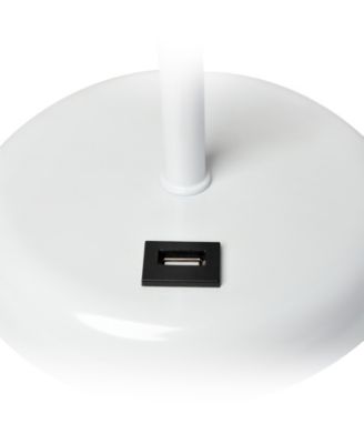 19.5" Metal Oslo Contemporary Bedside Duo Table Lamp Set