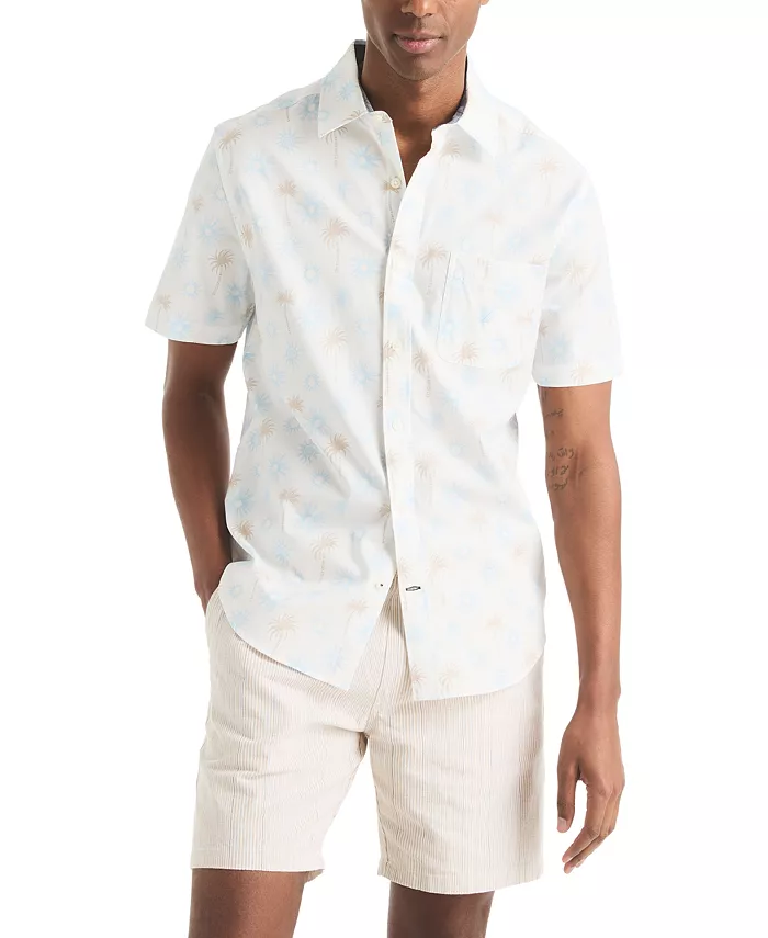 Men's Classic-Fit Tropical-Print Shirt