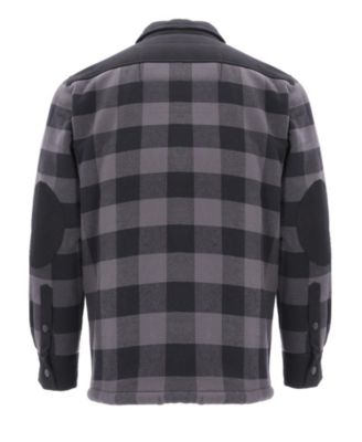 Men's Heavyweight Flannel Work Shirt - Warm Durable Button-Up Shirt