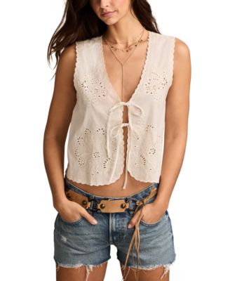 Lucky Brand - Women's Eyelet Vest