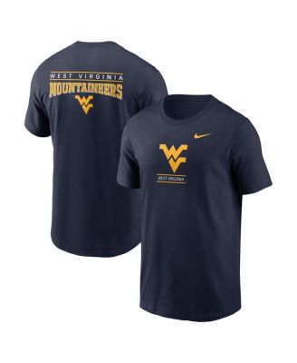 Nike - Men's Navy West Virginia Mountaineers 2-Hit T-Shirt