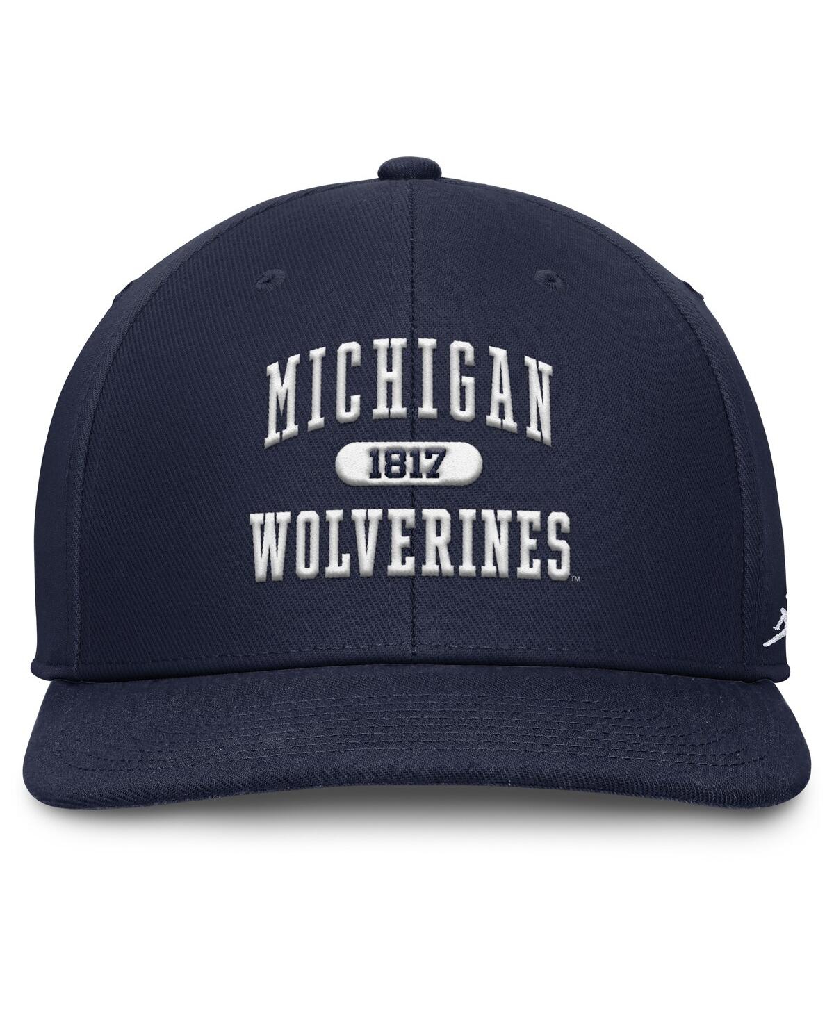 JORDAN MEN'S NAVY MICHIGAN WOLVERINES ATHLETICS PRO ADJUSTABLE HAT 