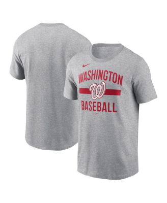 Nike - Men's Heather Gray Washington Nationals Arched T-Shirt