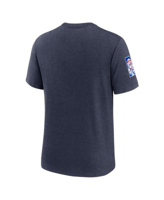 Men's Heather Navy Minnesota Twins Cooperstown Collection Eras Tri-Blend T-Shirt