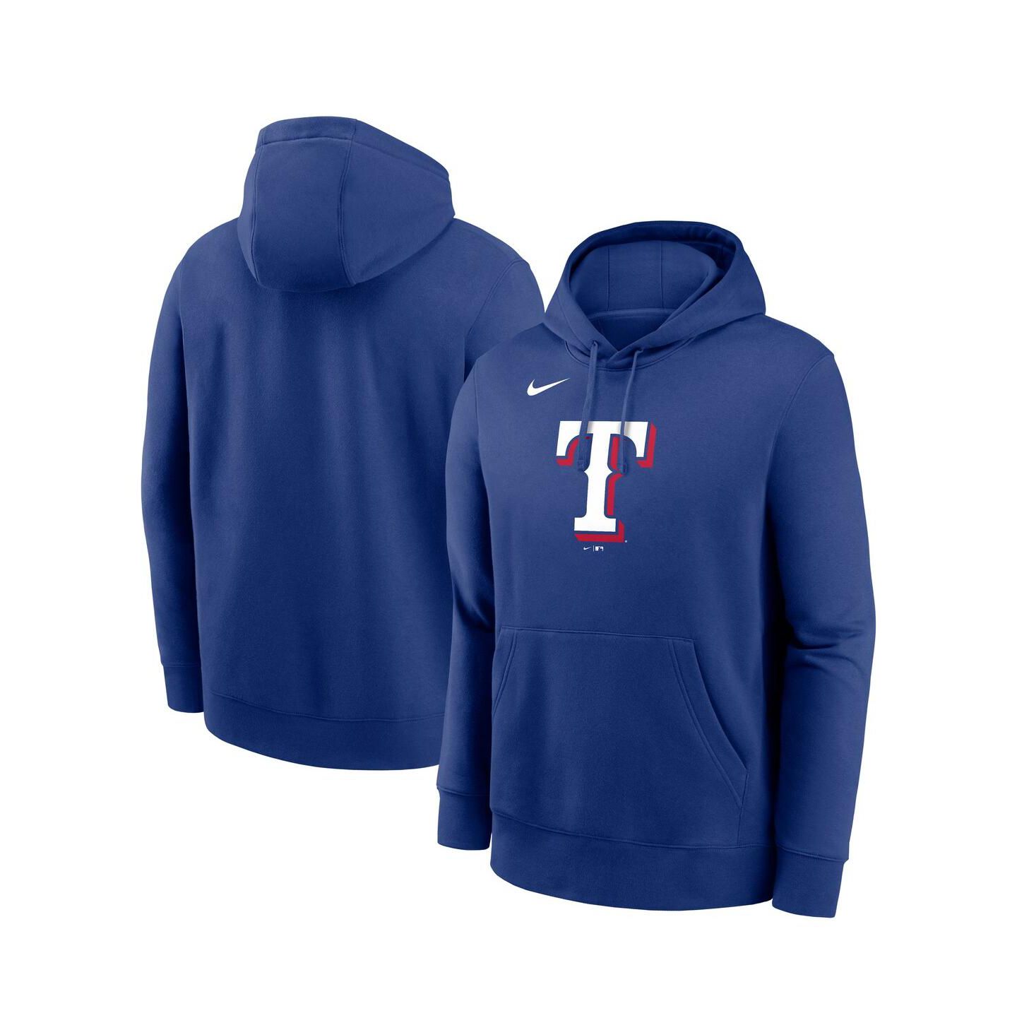 Мужское худи Nike Royal Texas Rangers Logo Club Fleece Pullover — фото 1