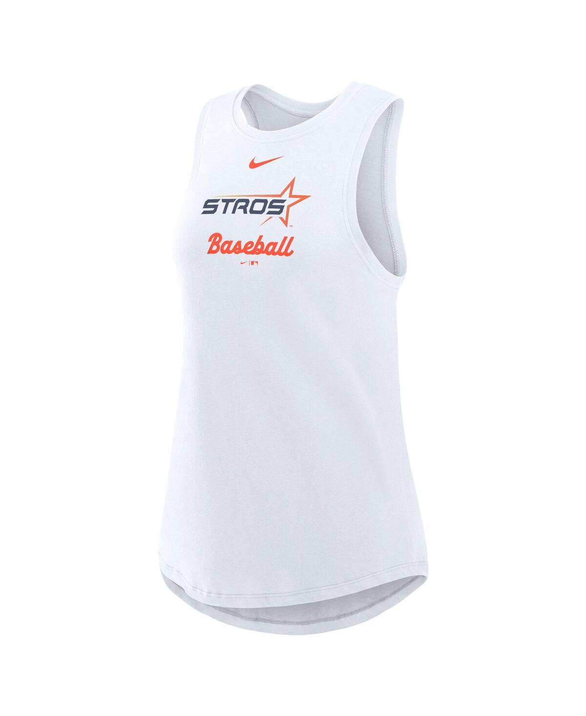 Nike Women's White Houston Astros 2025 City Connect Tri-code High Neck Performance Tank Top In White