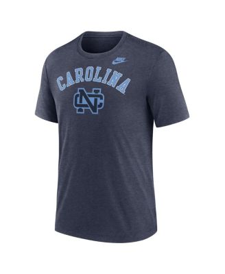 Men's Heather Navy North Carolina Tar Heels Legacy Arch Tri-Blend T-Shirt