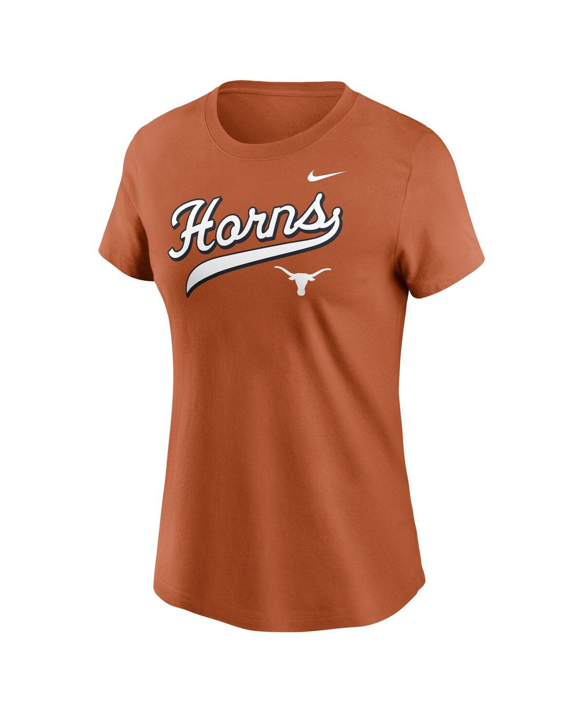 Nike Texas Orange Texas Longhorns Local Script T-shirt In Burnt Orange