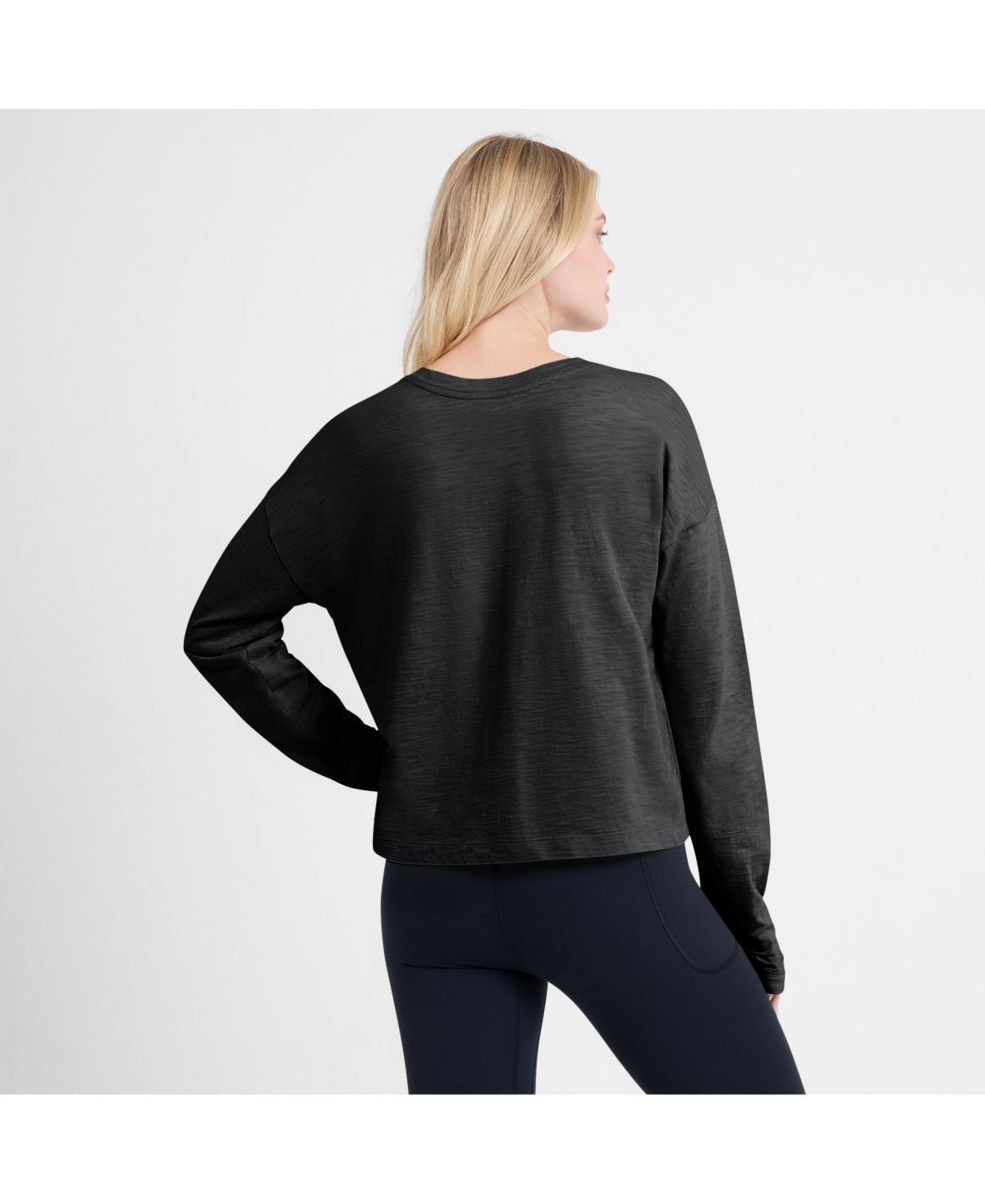 Fanatics Women's Black Vegas Golden Knights Oversized All Out Effort Long Sleeve Henley T-shirt In Black