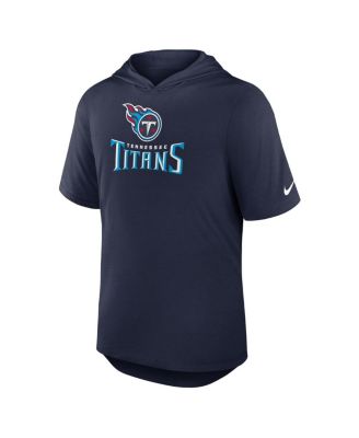 Men's Navy Tennessee Titans Lockup Tri-Blend Hoodie T-Shirt