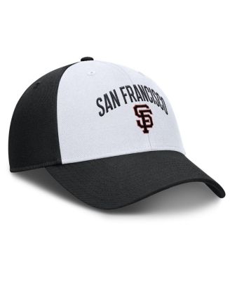 Men's White/Black San Francisco Giants Club Performance Adjustable Hat