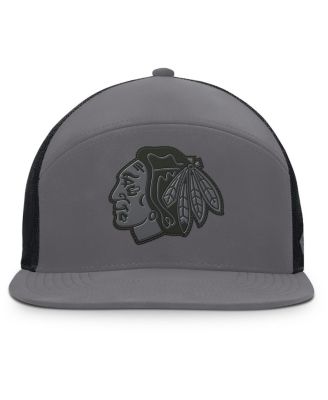 Men's Charcoal Chicago Blackhawks Fairweather Adjustable Hat