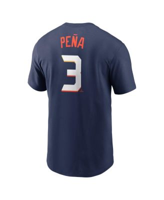 Men's Jeremy Pe&ntilde;a Navy Houston Astros 2025 City Connect Fuse Name Number T-Shirt