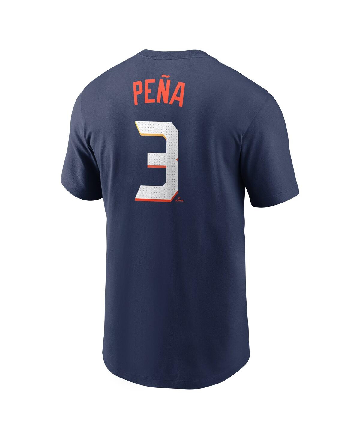 Nike Men's Jeremy Pena Navy Houston Astros 2025 City Connect Fuse Name Number T-shirt In Blue