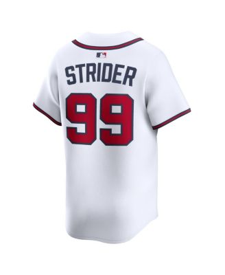 Men's Spencer Strider White Atlanta Braves Home Limited Player Jersey