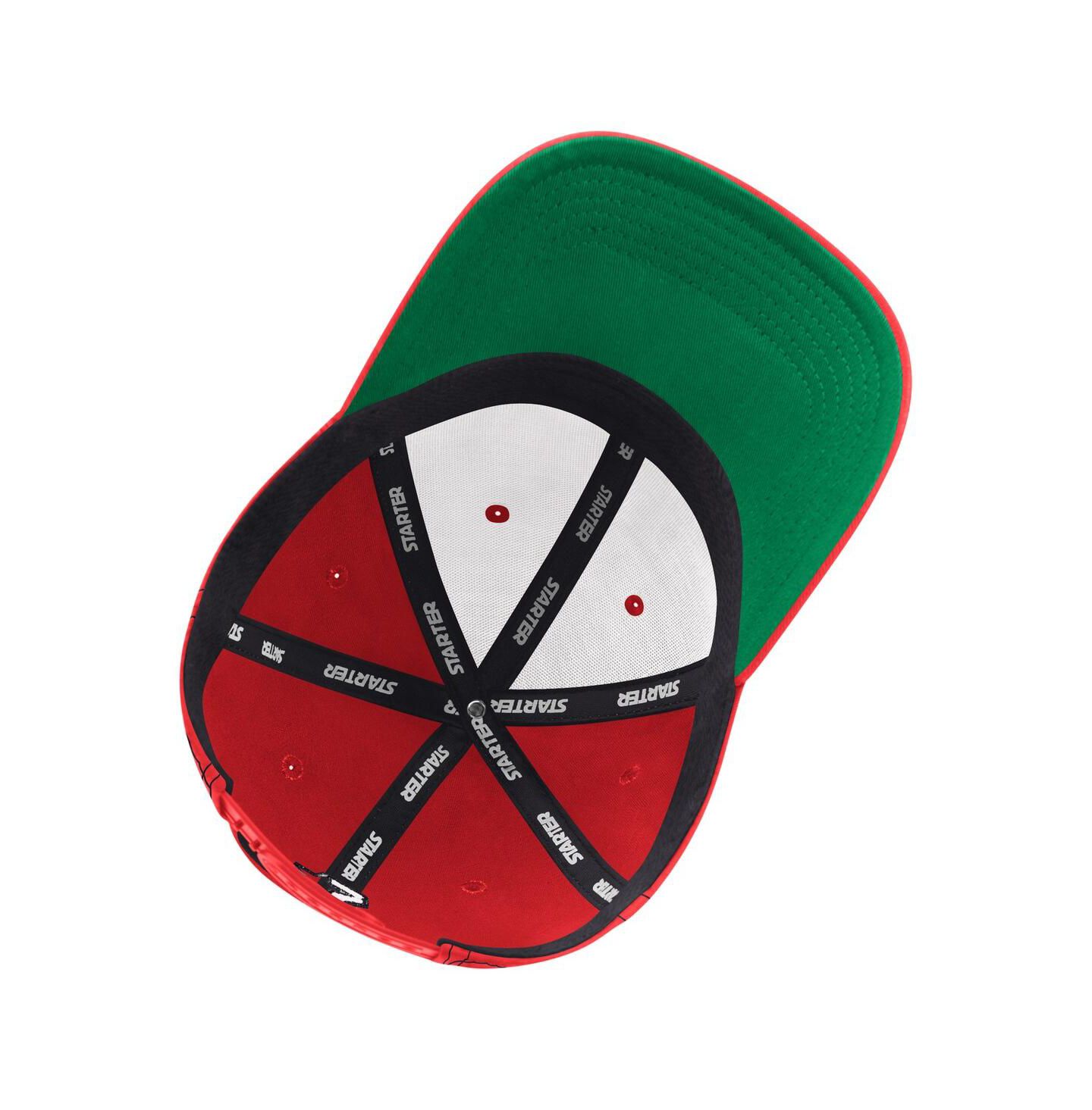 Мужские головные уборы Starter Red New Jersey Devils Sphere II Curved Starfit Adjustable Hat — фото 4