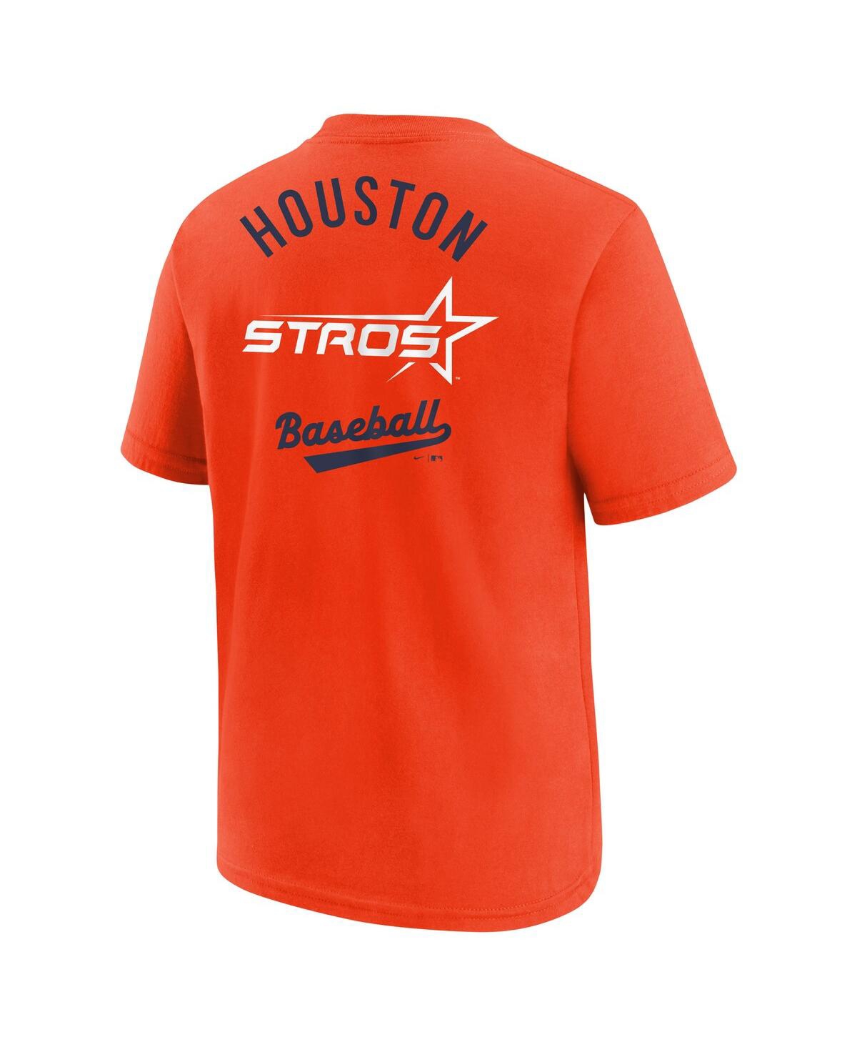 Nike Big Boys And Girls Orange Houston Astros 2025 City Connect T-shirt In Orange