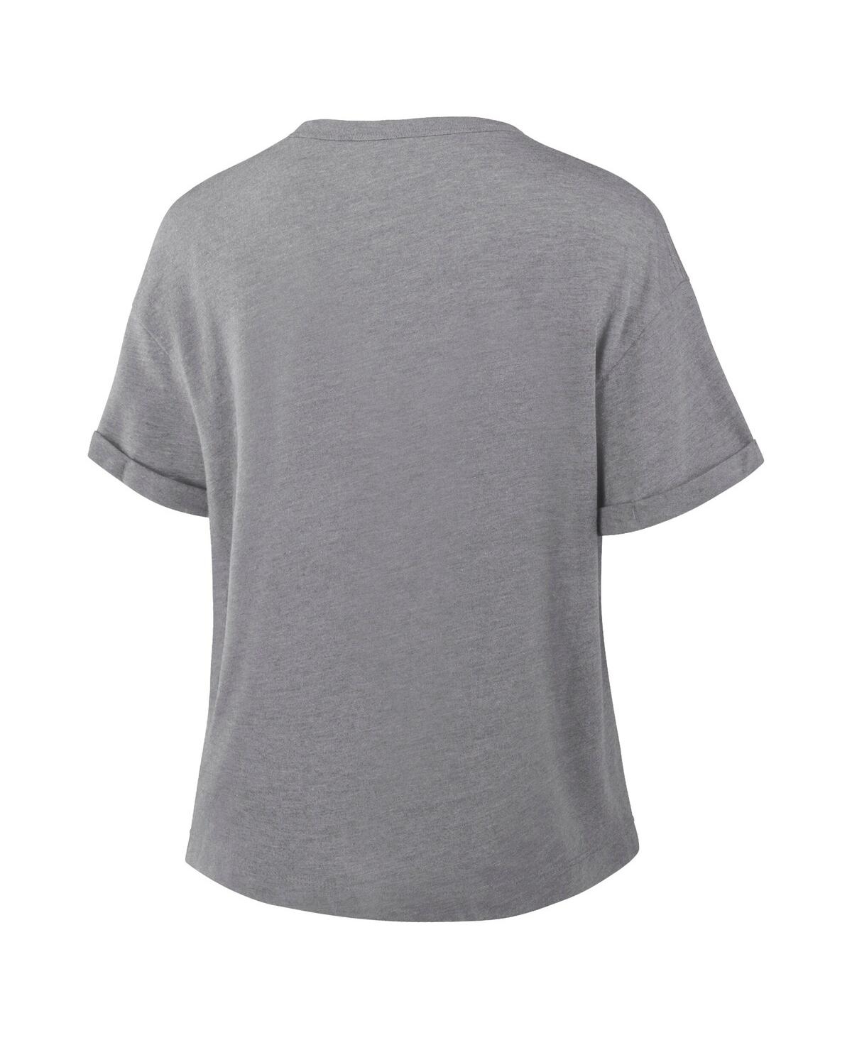 Fanatics Women's Heather Gray Philadelphia Eagles Tribute Tri-blend T-shirt In Heather Gray