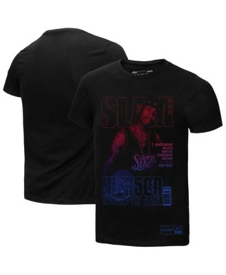 Mitchell & Ness - Men's&nbsp;Allen Iverson Black Philadelphia 76ers SLAM Gradient T-Shirt